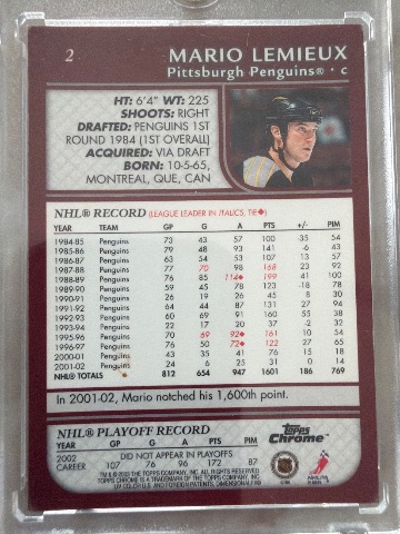 Mario Lemieux back