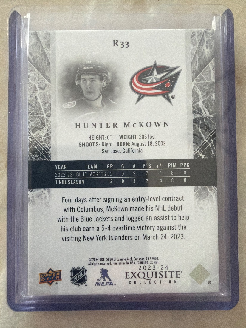 Hunter McKown back